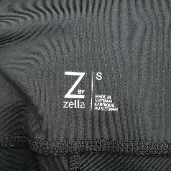 Women’s Z by Zella Black Sheer Panel Athletic Full Length Leggings Size Small - Picture 4 of 4